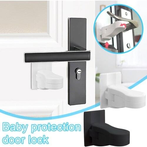4pcs Child Safety Lock Baby Door Handle Lock Lever Lock Proof Window Anti-opening Protection Toddler Kids Door Stopper #YJ