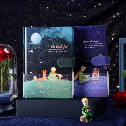 Little Prince And Rose Colorful Blank Pages Notebook 160P Portable Hardcvoer Diary Book Gift 134mm*187mm*20mm Free Shipping