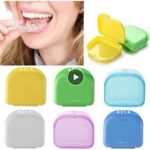 Orthodontic Braces Instanted Silicone Teeth Alignment Trainer Teeth Retainer Mouth Guard Braces Tooth Tray Storage Boxes Bins