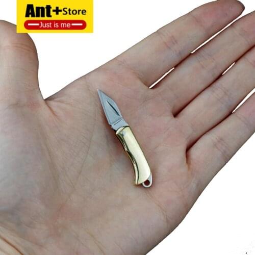 Creative Mini Zipper Keychain Knife Portable Foldable Stainless Steel EDC Key Ring Outdoor Survival Emergency Tool