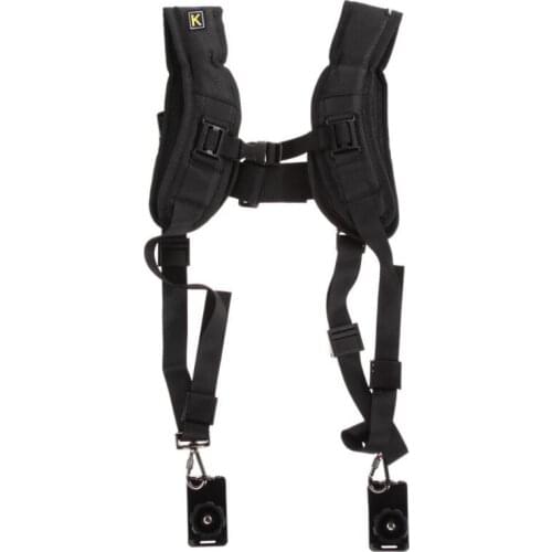 Quick Rapid Double Dual Shoulder Sling Belt Strap for TwoDSLR DigitalCamera