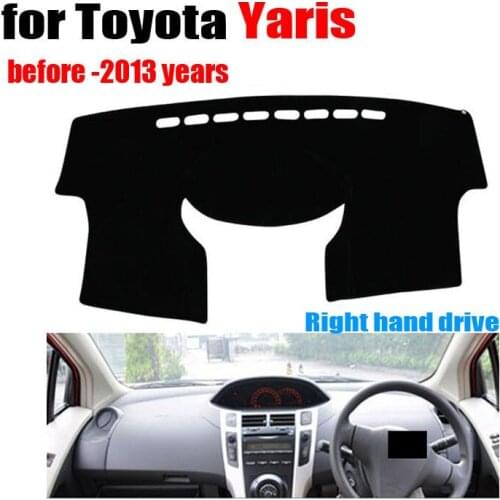 Car dashboard covers For TOYOTA YARiS before to 2013 year Right hand drive dash mat covers Auto dashboard protector accessories
