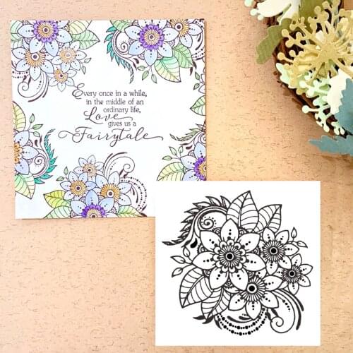 Flower NEW 2020 Clear Stamps Seal For DIY Scrapbooking/Flowers Bullet Journal Rubber Stamp Sentiment Photo Album Card Making