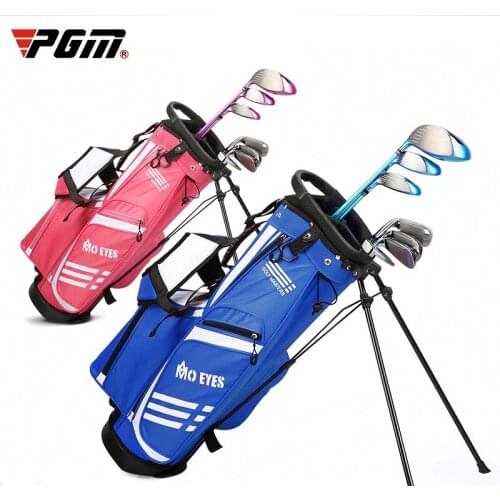Children Pgm Standard Bag Boys Girls Ultra Light Golf Bag Big Capacity Bracket Ball Package In 2 Colors Can Hold 3 Clubs D0795