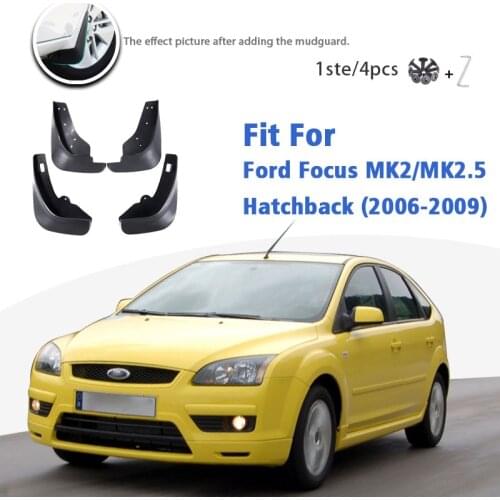 For Ford Focus/MK2/MK2.5 1.8 2005-2013 Front Rear Mudflaps Mudguard car Accessories Auto Styline Mud Flaps Guards Splash Fender