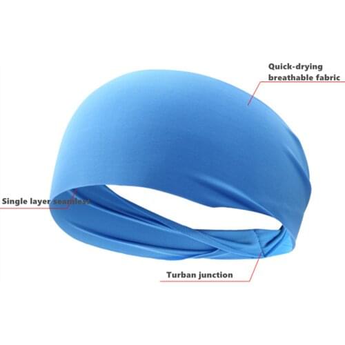 Elastic Sweatband Sport Running Sport Hair Band Turban Outdoor Gym Sport Fitness Bandage Fashion Women/Men Yoga Headband