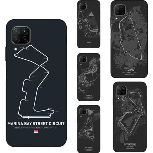 Formula 1 Racing Circuit For Huawei P40 P30 Lite P20 Pro Nova 5T P Smart 2019 Case For Honor 10 X Lite 8X 9X 10i