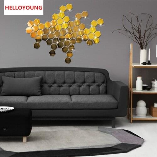 Зеркальные наклейки на стену HELLOYOUNG China At AliExpress