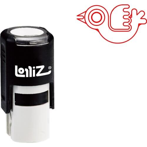 LolliZ Biomorphic Animal Symbol Series Design #47 Self-Inking Rubber Stamp