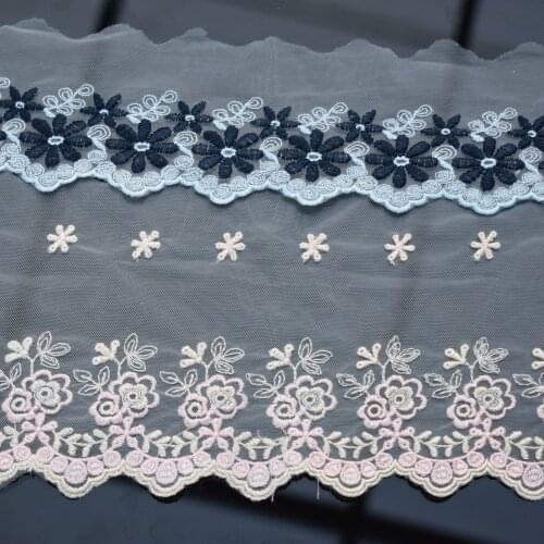 Gauze Embroidery Lace Trim with Design for Wedding Bridal and Garment Decoratio Lace