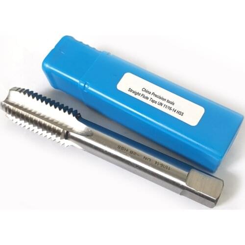 HSS Unified screw thread Plug tap unc un 11/16 11/16" 11/16-14 11/16-16 Fine Thread taps UNS UNEF 11/16-18 11/16-20 11/16-24 -12
