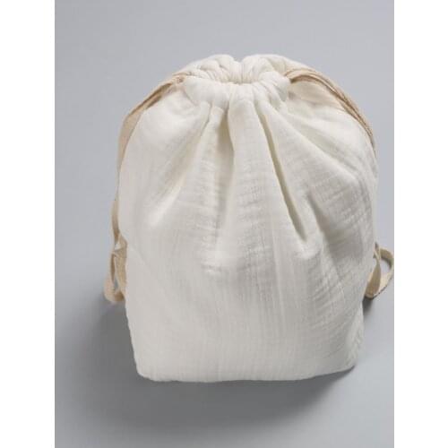 Muslin Kids Backpack Ecru Foil Printed Cute Pretty Darling Melodious Gracious Adorable Nice Baby Bag useful Soft Child Home Good