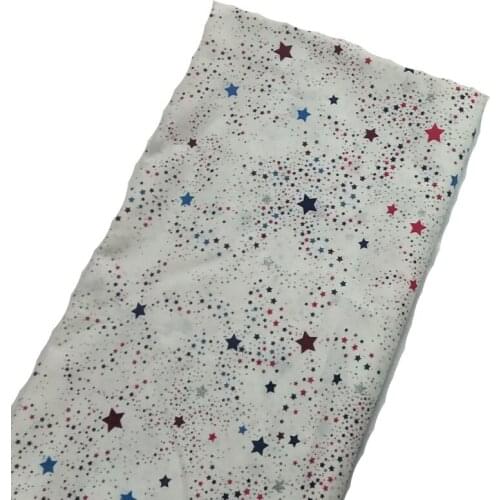 Brand New Classic Fivestar Printed Cotton Fabric ZB4 Xmas Fabric Patchwork for Cloth Dress Party Home Decor