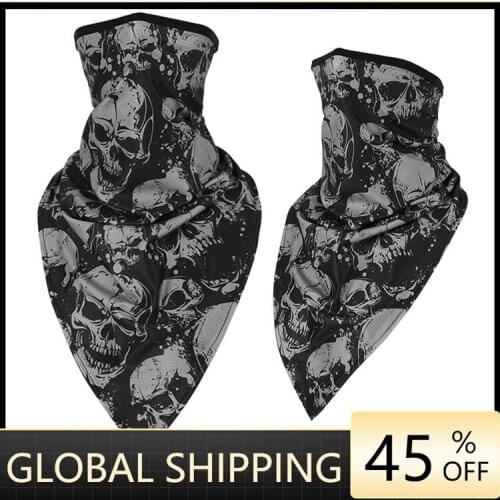Outdoor Skull Seamless Balaclava Magic Scarf Men Women Sun Protection Bandana Neck Gaiters Riding Camping Scarf