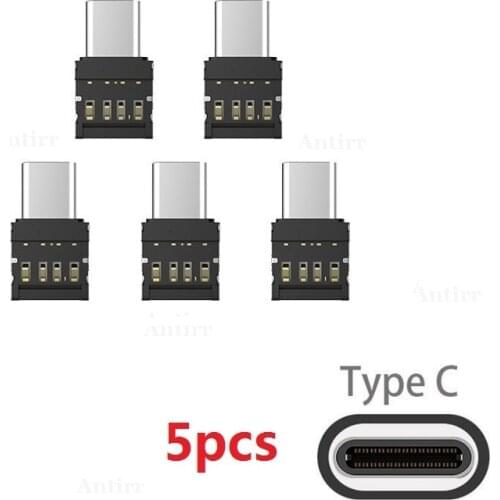 5pcs OTG Micro USB Type c USB-C to USB Adapter Type-c DATA Cable Converter For Xiaomi Huawei Samsung Mouse usb Flash Drive
