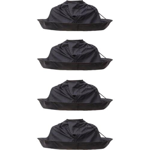 4x Pro Hair Cutting Cape Hair Catcher Hairdressing Umbrella Cloak Kit Black