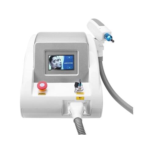 Q switch nd yag laser tattoo removal machine with 1064nm 532nm and 1220nm tips for carbon peeling and lipline eyebrow eyeline re