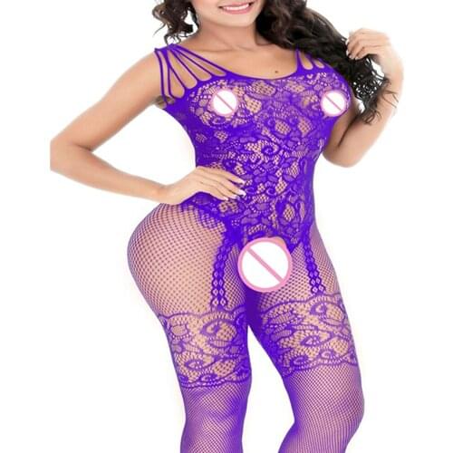 Sexy Open Crotch bodystocking Erotic Lingerie women porno catsuit Fishnet body stocking underwear Bodysuit lenceria mujer