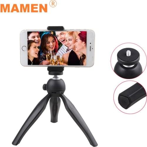 MAMEN K7 Phone&Camera Tripod Stand Monopod With Rotatable Holder With 1/4'' Screw For Android Phone DSLR DV Camera Universal