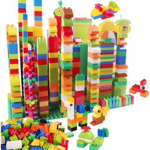 Top Quality Big Building Blocks Compatible Duploe Colorful Bulk Bricks With Figure Accessories Educational Baby Toys