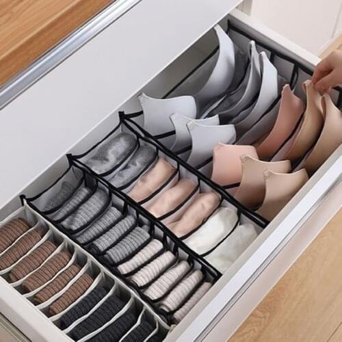 Divider storage box socks bedroom closet storage box underwear storage box bra foldable drawer storage box