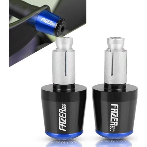 7/8"22MM Handlebar Grips Handle Bar Cap End Plugs For YAMAHA Fazer600 FZS600 FZ600 Fazer FZS FZ6N 600 1998-2003 1999 2000