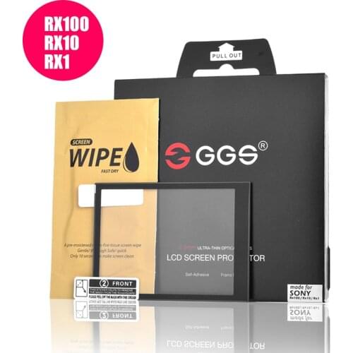 GGS Protective Self-adhesive Glass LCD Screen Protector Guard Cover For Sony RX100 Mark II III M2 M3 RX-100 RX10II RX1