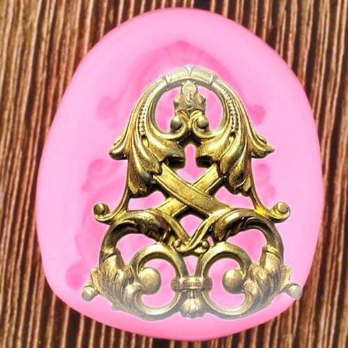 3D Sugar Craft Medal relief Silicone Mold Polymer Clay Resin Molds Cake Baking Fondant Chocolate Decorating Tools