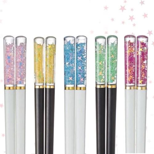 5 Pairs Chopsticks Set Great Chinese Chopsticks Anti-slip Anti-scald Chopsticks Food Sticks Creative Sushi Sticks Tableware