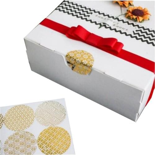 Free shipping round 900pcs flower Multifunction hot stamping silver gift stickers candle decoration stickers