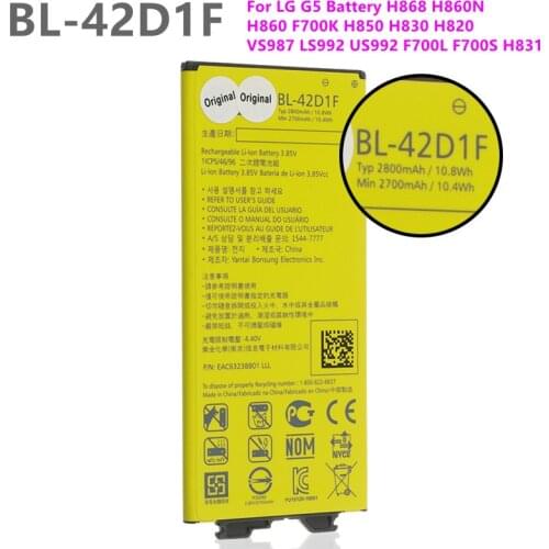 BL-42D1F Battery For LG G5 Battery H868 H860N H860 F700K H850 H830 H820 VS987 LS992 US992 F700L F700S H831 Phone Battery
