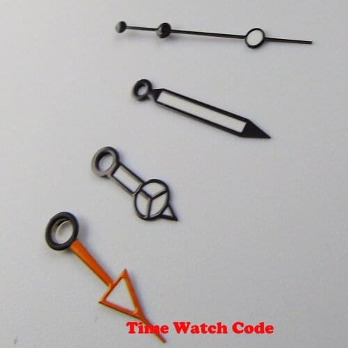 Black watch hands spare parts fit for NH35A NH36A Miyota 8215 821A DG 2813 3804 GMT Function watches pointer replacements