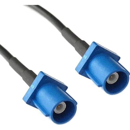 Fakra C male plug 5005 Blue SMB coax connector pigtail cable RG174 20cm GPS Antenna Extension Cable