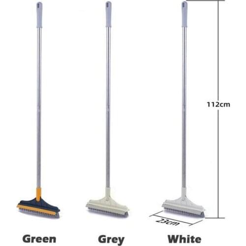 Flexable V-shape Brush Multifunction Floor Brush for Window Bathroom Toilet Tile Gap Groove Household Cleaning Scrapper Broom