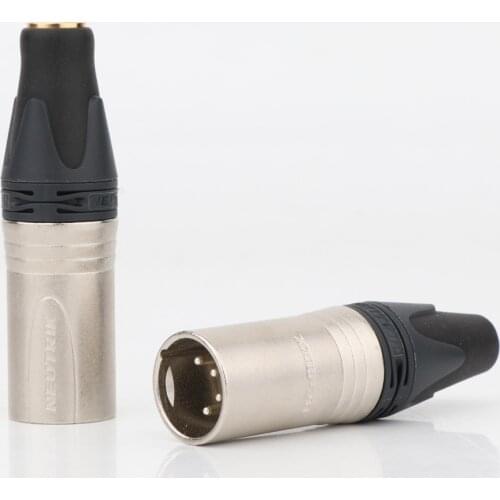 HIFI NEUTRIK 4pin Balanced XLR Male to 4.4mm/2.5mm TRRS Balanced Female Converter Adapter Hi-end Audio Plug