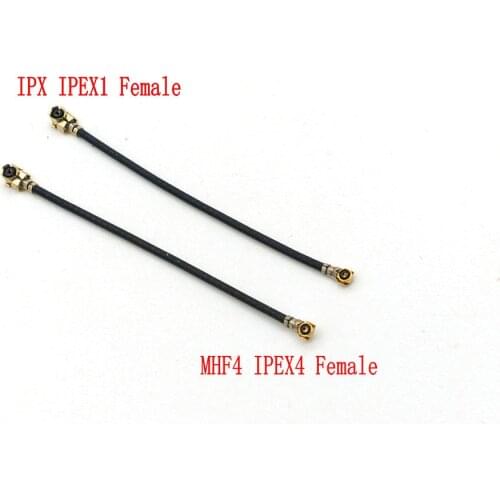 100pcs IPEX Pigtail Cable U.fl IPX IPEX1 Female to MHF4 IPEX4 Female Jack RF1.13 IPX MHF4 Extension Jumper