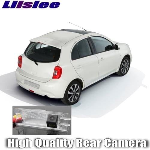 LiisLee Car Reversing image Camera For Nissan Micra March K13 K14 2010~2020 High Quality Night Vision Rear View back Up Camera