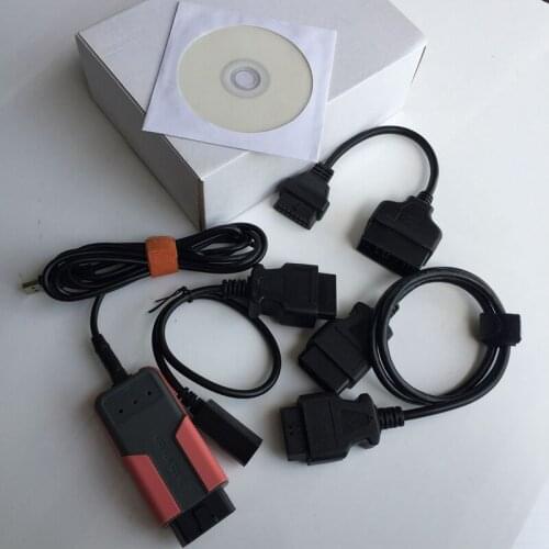 M-VCI interface 3 in 1 mvci for h-onda for t-oyota tis for v-olvo diagnostic tool newest software V10.00.028 full cables