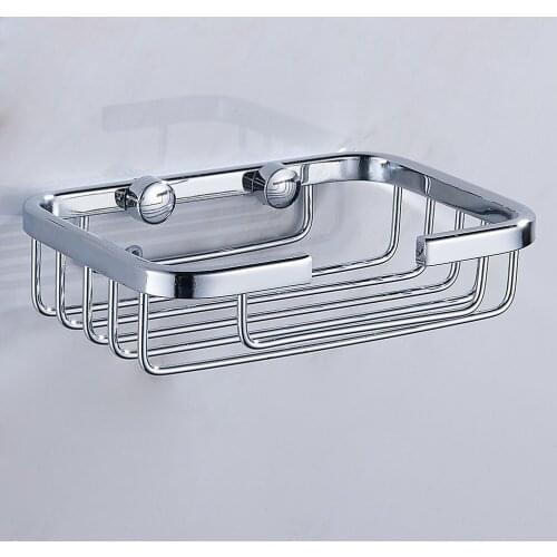Wall Mounted Shower Soap Holder Stainless Steel Bathroom Storage Box Container Soap Dish Basket Tray Rack Bathroom Accessories