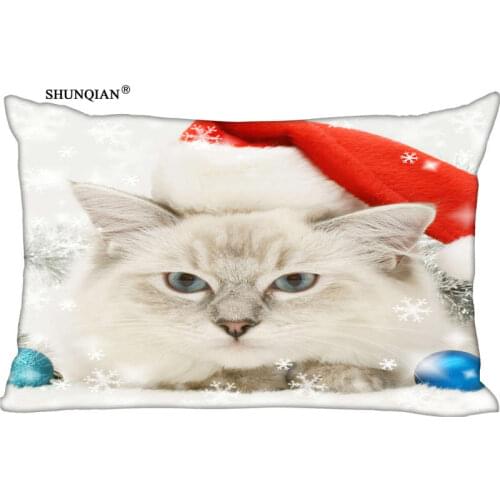 New Cat Animal Pet Cats Pillow Case Custom Wedding Pillowcase Cover Cases Gift Zippered Rectangle Pillow Case