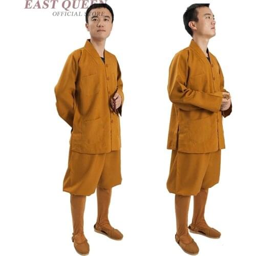 Buddhist monk robes clothing costume shaolin monk clothing buddhist monk clothes uniform meditation clothing KK2086 Y