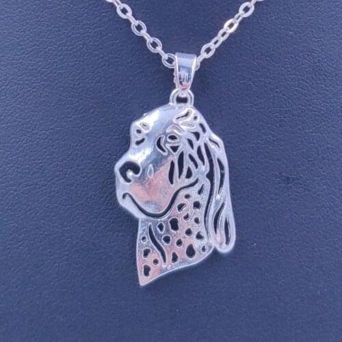 Bracco Italiano Dog Animal Pendant Necklace Gold Silver Plated Jewelry For Women Male Female Girls Ladies Punk AKC N167