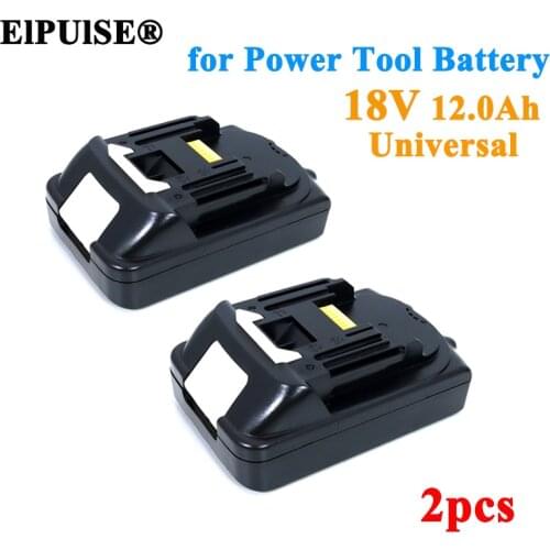 2pcs ElPUlSE 18V 12.0Ah Rechargeable Battery Lithium ion for Makita 18v Electrical Tools Battery BL1840 BL1850 BL1830 BL1860