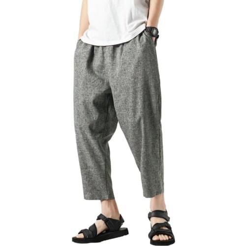 Casual Men’s Oversize Harem Pants New Men Straight Ankle-Length Pants Harajuku Style Fashion Woman Jogging Pants Streetwear 5XL