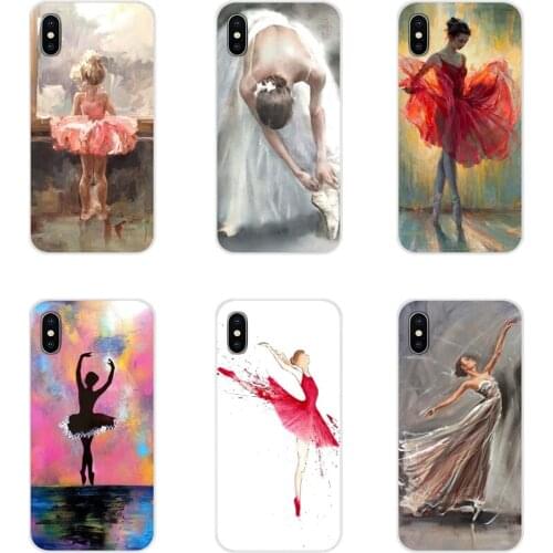 Silicone Phone Shell Case For Xiaomi Redmi Note 3 4 5 6 7 8 Pro Mi Max Mix 2 3 2S Pocophone F1 Lovely Ballerina girl dancing Buy