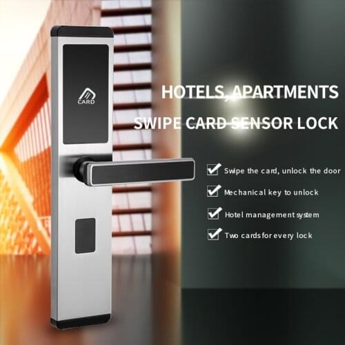 Smart Lock Apartment Smart Lock Electronic magnetic card induction lock hotel and bed and breakfast IC card lock