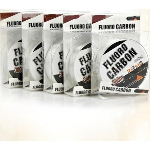 Super pull Fluoro Carbon Fishing Line 300M Monofilament Nylon Strong Wire Fiber Coating Fly Fishing For Carp Fishing