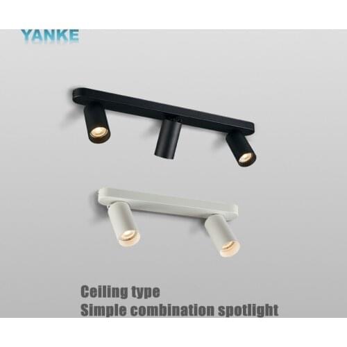 Dimmable living room non-opening combined spotlight led ceiling surface mounted cob spotlight bedroom study ceiling light 5W/7W