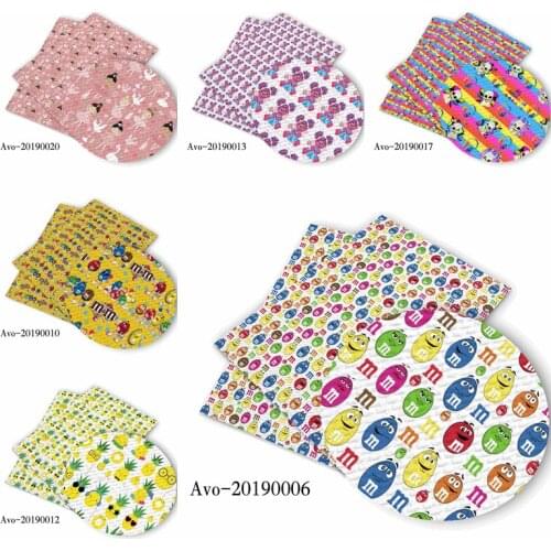 HSD 95*70cm Dancer Fruit Pineapple Cartoon Pattern Fashion Printed Polyster Cotton Liverpool Bullet Fabric for DIY
