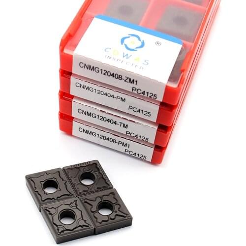 CNMG120404 CNMG120408 TM PC4125 CNMG 1204 Carbide Inserts High Quality External Turning Tool CNC Lathe Cutter Tool For Steel